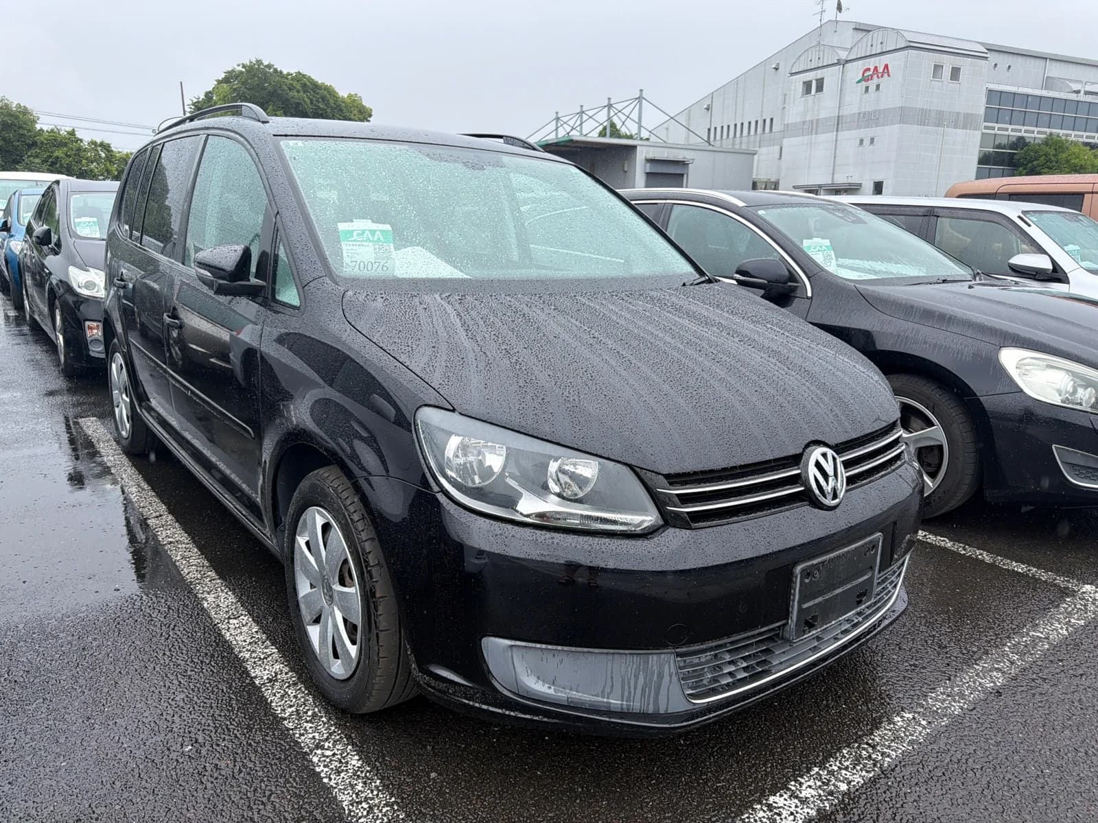 Volkswagen Touran van, front-right three-quarter view