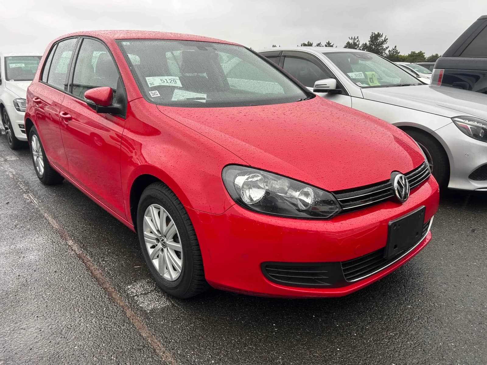 Volkswagen sedan front view